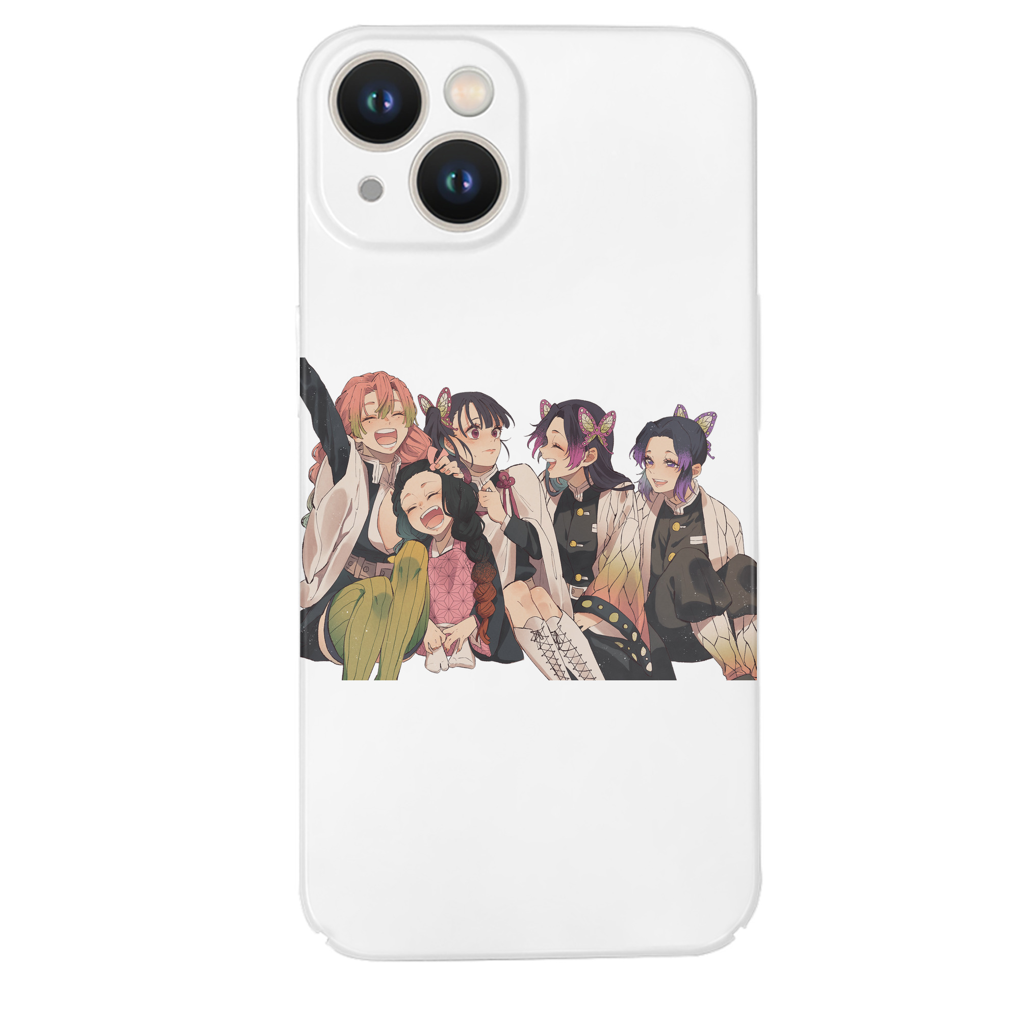 （画像用） 鬼滅の刃（きめつのやいば）蟲柱-胡蝶 しのぶ／こちょう しのぶ Kochou Shinobu 【iPhone 14シリーズ対応】ハードケース